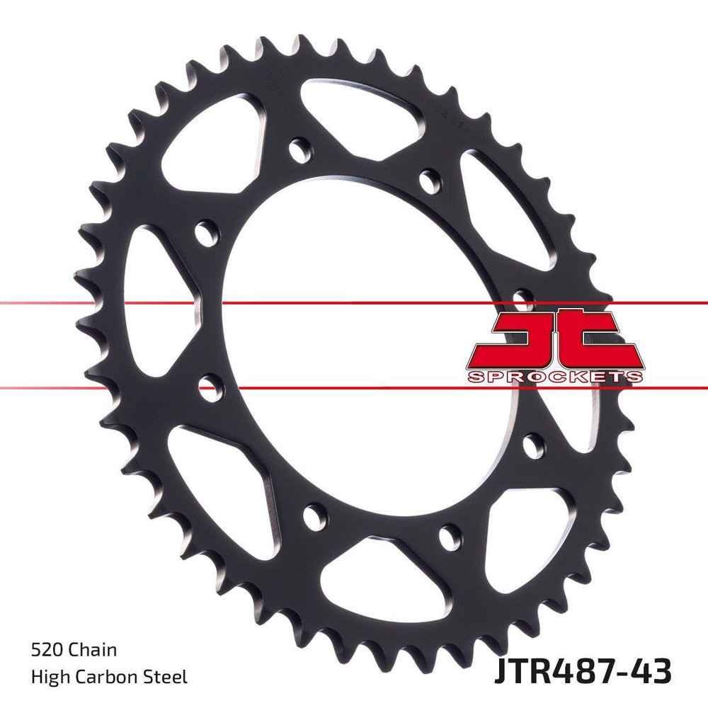 JT Sprocket For Kawasaki BJ 250 1995-1999 Rear Black 43T