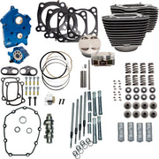 S&S Cycle 124" Power Package For Harley Davidson FLHFB 1868 ABS 2023 - Black/Highlighted Fins