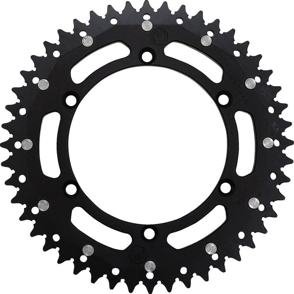 Moose Racing Dual Sprocket For Kawasaki KDX175 1980-1982 Rear Black 48T