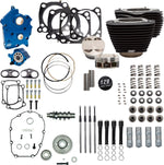 S&S Cycle 129" Power Package Engine Performance Kit For Harley Davidson FLDE 1750 2018-2020 - Black Non-Highlighted Fins