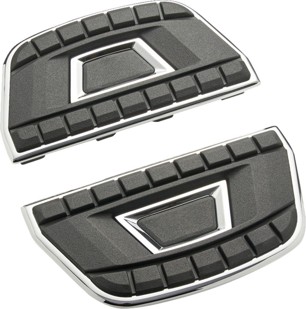 Ciro Chicane Floorboard Inserts For Harley Davidson FLD 1690 2012-2013 - Chrome