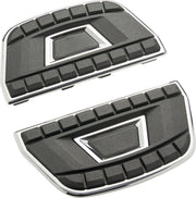 Ciro Chicane Floorboard Inserts For Harley Davidson FLD 1690 2012-2013 - Chrome