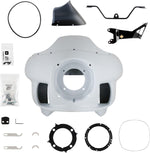 Klock Werks FXRP-Style Fairing Kit For Harley Davidson FLHRCI 1450 EFI 2000-2001 - Black/Powder-Primed/White
