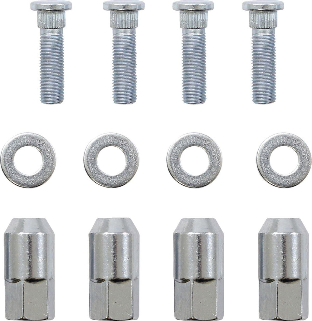 Moose Racing Wheel Stud/Nut Kit For Polaris Ranger 800 EFI 4X4 2013-2014 Rear - Silver