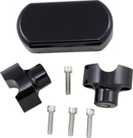 LA Choppers Solid Handlebar Riser & Top Clamp Kit For Harley Davidson FLD 1690 ABS 2015-2016 38.1 mm (1-1/2") - Black