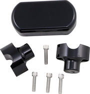 LA Choppers Solid Handlebar Riser & Top Clamp Kit For Harley Davidson FLD 1690 ABS 2015-2016 38.1 mm (1-1/2") - Black