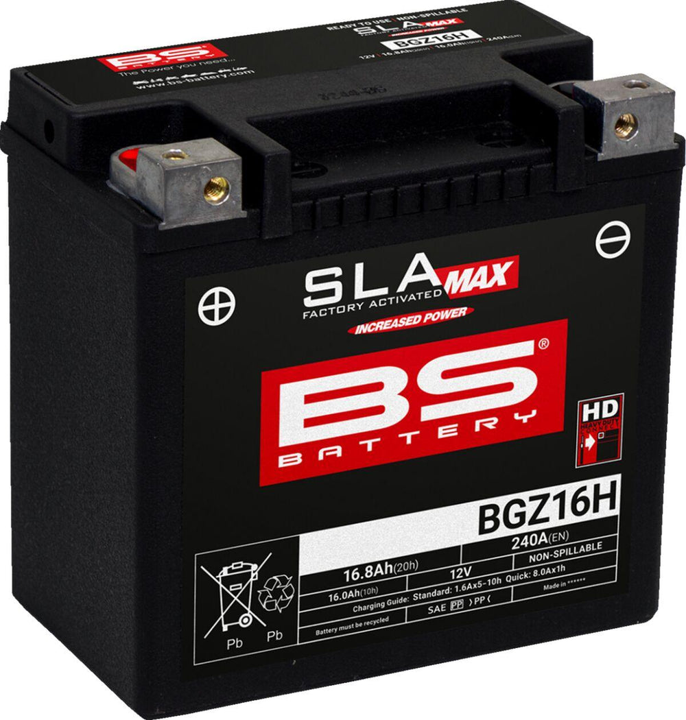BS Battery SLA Max AGM Battery For Ducati 1098 - Black