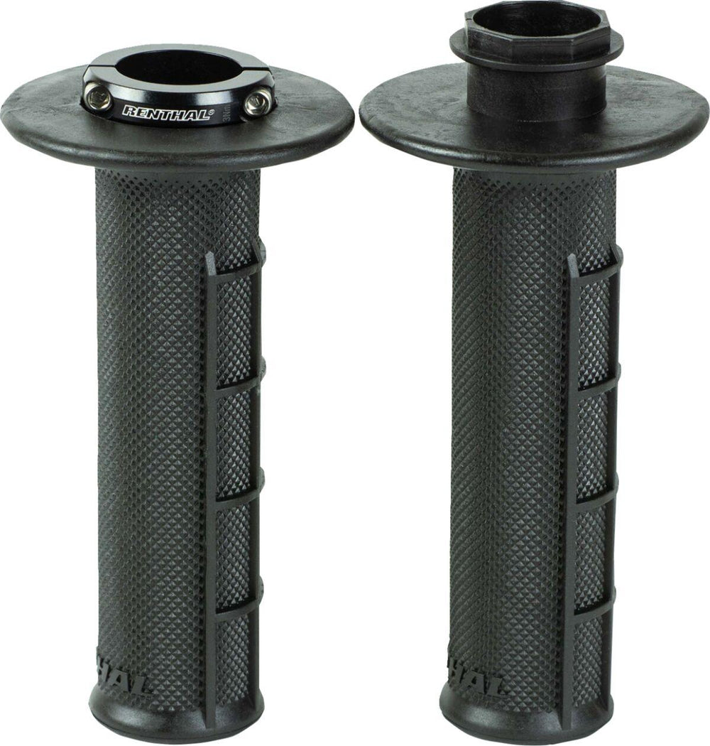 Renthal MX R-Works Lock-On Grips For Honda CRF250R 2023-2024 - Black/Grey