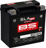 BS Battery SLA Max AGM Battery For Buell 1125 CR 2008-2009 - Black