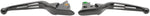Drag Specialties Slotted Wide Blade Lever Set For Harley Davidson FLS 1690 2015-2016 - Black