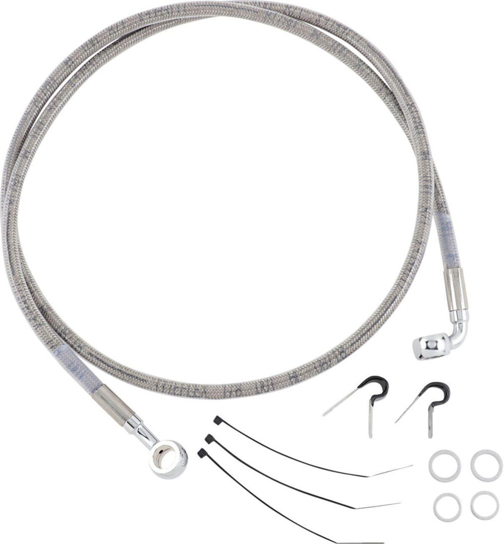 Drag Specialties Stainless Steel Brake Hose Kit For Harley Davidson FLSTS 1340 1997-1999 Front