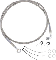 Drag Specialties Stainless Steel Brake Hose Kit For Harley Davidson FLSTS 1340 1997-1999 Front