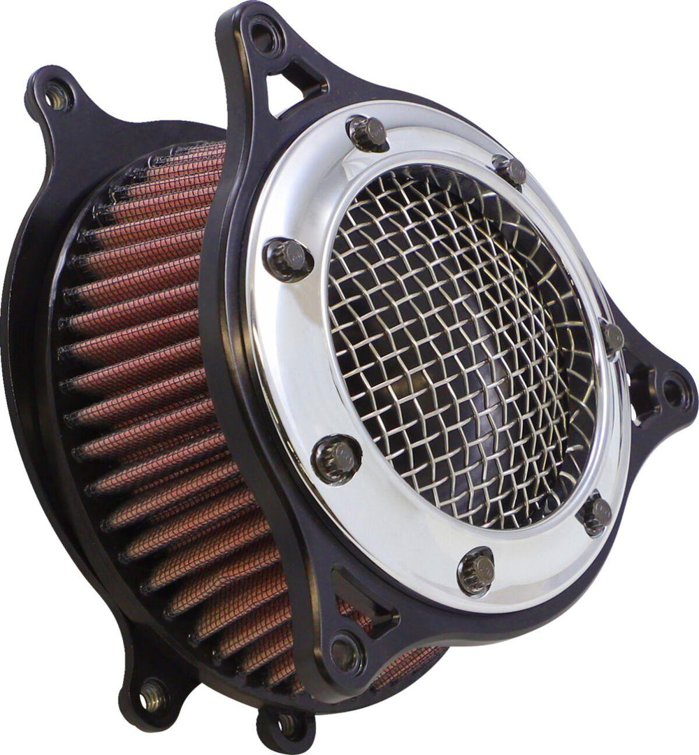 Cobra RPT Air Intake Kit For Harley Davidson FLDE 1750 ABS 2018-2020 - Black Frame/Chrome Ring