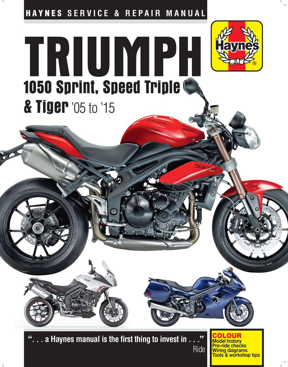 Haynes Service Manual For Triumph Speed Triple 1050 2005-2015