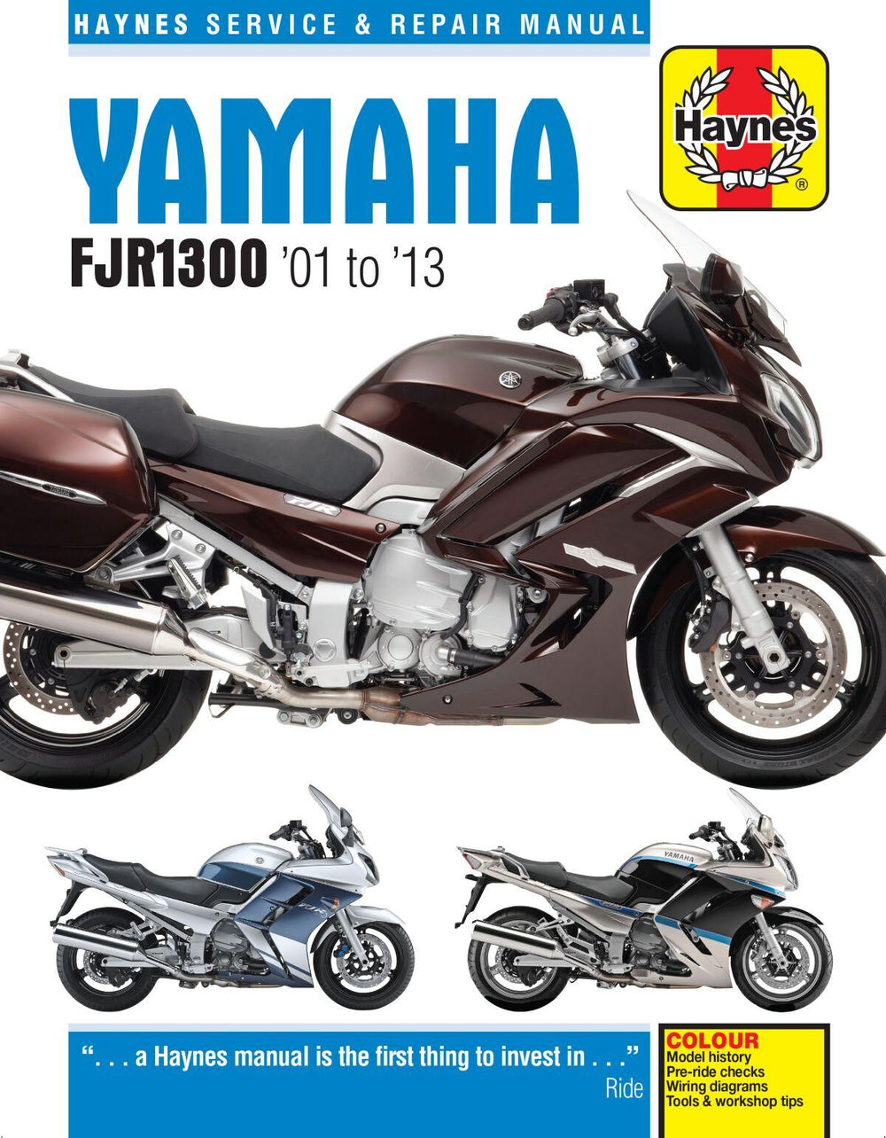 Haynes Service Manual For Yamaha FJR 1300 2001-2005