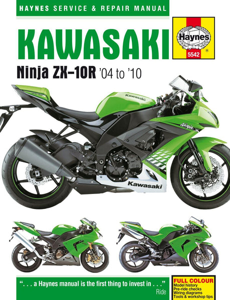 Haynes Service Manual For Kawasaki ZX-10 R 1000 2004-2010 – Ghostbikes
