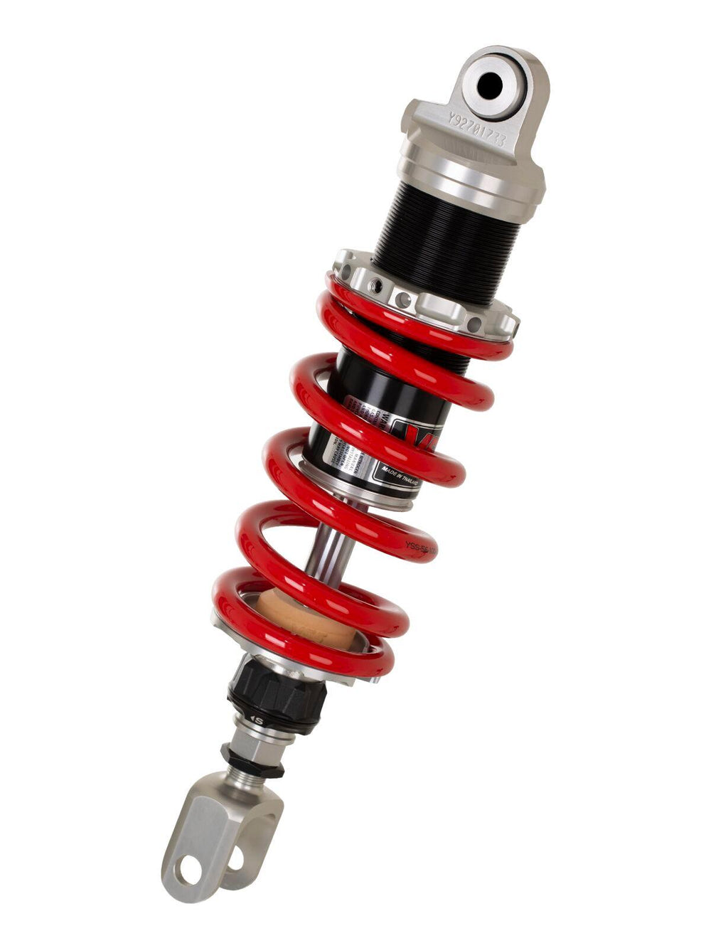 YSS Emulsion Mono Gas Adjustable Shock For Yamaha FZ-09 850 2014-2016 Rear - Black/Red/Silver