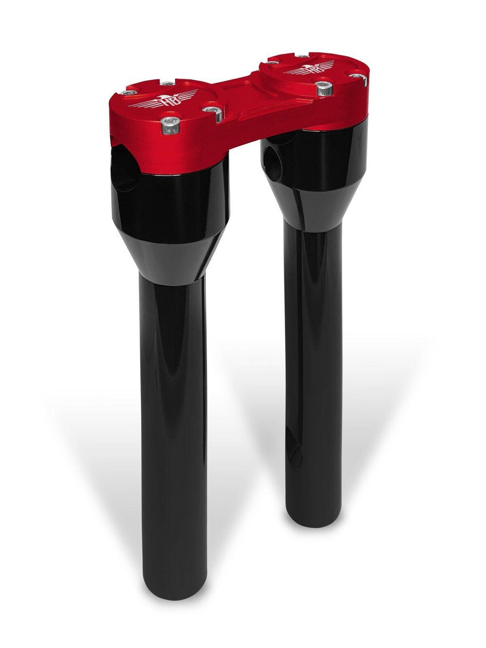 Heinz Bikes Clubstyle Straight Riser For Harley Davidson FLD 1690 2012-2013 25.5 cm (10") - Black Red