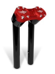 Heinz Bikes Clubstyle Pullback Riser For Harley Davidson FLD 1690 2012-2013 25.5 cm (10") - Black Red