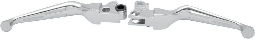 Drag Specialties Slotted Wide Blade Lever Set For Harley Davidson FLD 1690 2012-2013 - Chrome