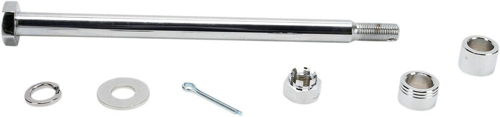 Drag Specialties Rear Axle Kit For Harley Davidson XL 1200 C 1996-1999 Rear - Chrome Silver