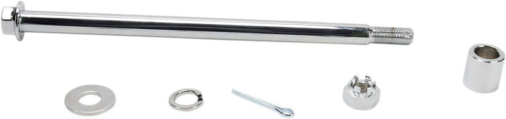 Drag Specialties Rear Axle Kit For Harley Davidson FXR1340 1986-1994 Rear - Chrome Silver