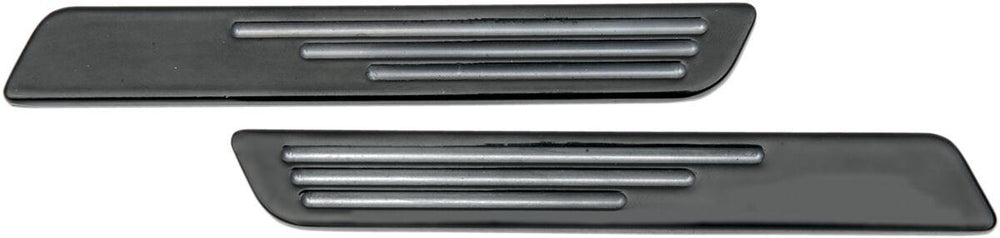 Drag Specialties Saddlebag Latch Inserts For Harley Davidson FLHR 1340 1994-1998 - Black