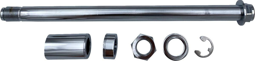 Drag Specialties Front Axle Kit For Harley Davidson FLFB 1750 2018-2020 - Chrome Silver