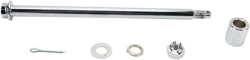 Drag Specialties Rear Axle Kit For Harley Davidson FLH 1200 1980 Rear - Chrome Silver