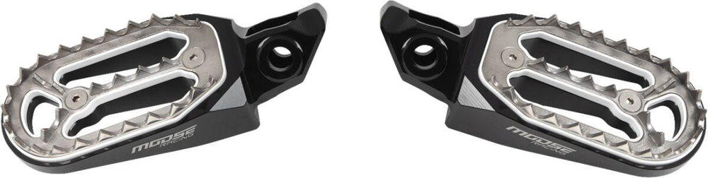 Moose Racing Qualifier Foot Pegs For Husqvarna FC250 2023-2025 - Black/Chrome/Silver