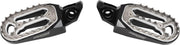 Moose Racing Qualifier Foot Pegs For Suzuki DL650 2015-2023 - Black/Chrome
