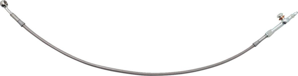 Fat Baggers Inc. Hydraulic Brake/Clutch Hose Extension For Harley Davidson FLH 1868 2021 25.5 - 30.5cm (10" - 12") - Gloss/Silver