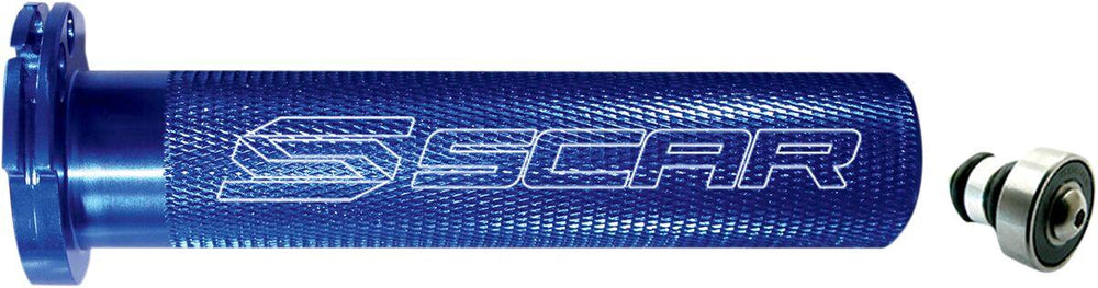Scar Motocross Aluminium Throttle Tube with Bearing For Kawasaki KLX125 2010-2015 - Blue