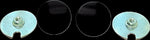 LA Choppers Fairing Mirror Hole Plugs For Harley Davidson FLHLT 1923 ABS 2026 - Black/Matte