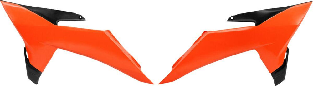 UFO Radiator Scoops For KTM SX125 2025-2026 - Black/Fluorescent Orange