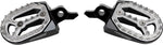 Moose Racing Qualifier Foot Pegs For Yamaha WRF250 2024-2025 - Black/Chrome