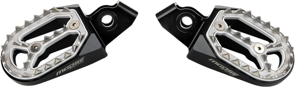 Moose Racing Qualifier Foot Pegs For Honda CRF1100L ABS 2020-2024 - Black/Chrome