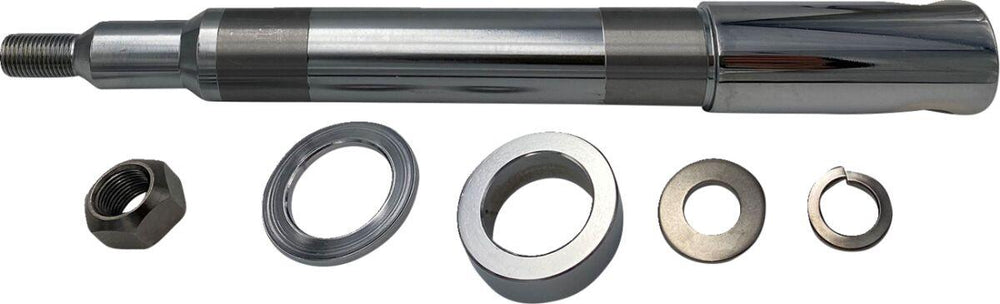 Drag Specialties Front Axle Kit For Harley Davidson FXDL 1450 2004-2005 - Chrome Silver