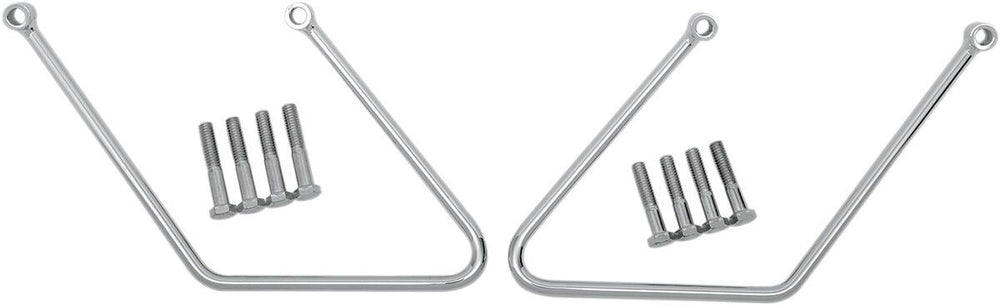 Drag Specialties Saddlebag Support Brackets For Harley Davidson FLST 1340 1987-1990 - Chrome