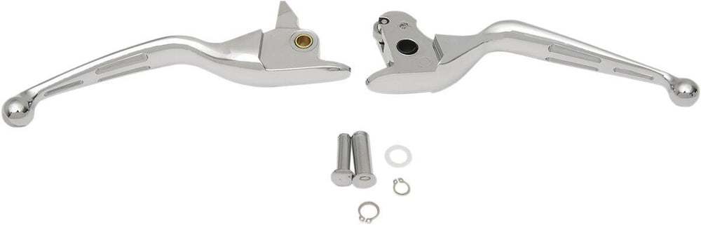 Drag Specialties Slotted Wide Blade Lever Set For Harley Davidson FLHRSE6 1800 2014 - Chrome