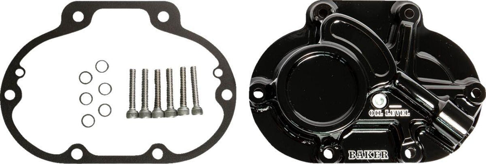 Baker Drivetrain Function-Formed Cable Type Transmission Side Cover Assembly For Harley Davidson FLD 1690 2012-2013 - Black