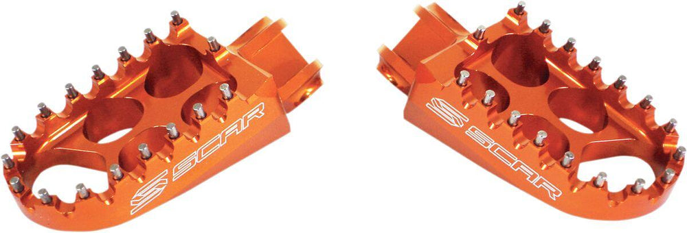 Scar Standard Foot Pegs For KTM EXC250 1998-2016 - Orange