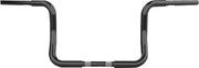 LA Choppers Twin Round Handlebar For Harley Davidson FLH 1868 ABS 2021 25.5 cm (10") - Black