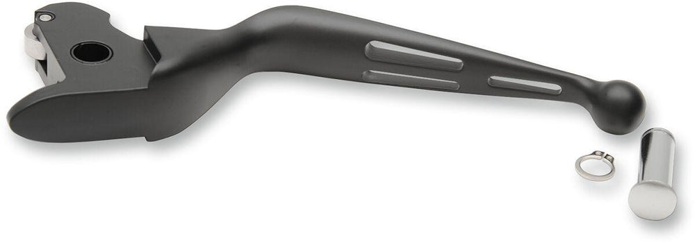 Drag Specialties Slotted Wide Blade Clutch Lever For Harley Davidson FLHTCU 1690 2014-2016 - Black