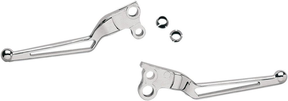 Drag Specialties Stealth Series Clutch & Brake Lever Set For Harley Davidson FLH 1340 1982-1984 - Chrome
