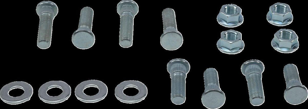 Moose Racing Wheel Stud/Nut Kit For Polaris Hawkeye 300 2X4 2007 Fits Front Or Rear - Silver