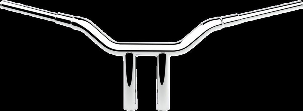 LA Choppers 1-1/2" Kage Fighter T-Bar For Harley Davidson FLFBS 1923 ABS 2025-2026 25.5 cm (10") - Chrome