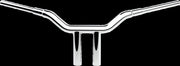 LA Choppers 1-1/2" Kage Fighter T-Bar For Harley Davidson FLFBS 1923 ABS 2025-2026 25.5 cm (10") - Chrome