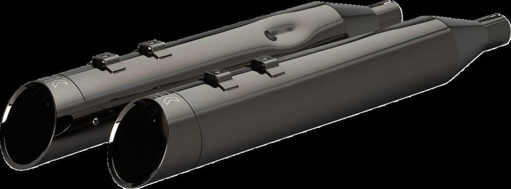Khrome Werks 4-1/2" HP-Plus Silencers with Edge Tip For Harley Davidson FLH 1868 ABS 2021 - Black/Chrome/Eclipse
