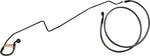 Magnum Shielding Braided Brake Hose For Indian Challenger 108 2020-2022 Front +10.2 cm (4") - Black Black Pearl